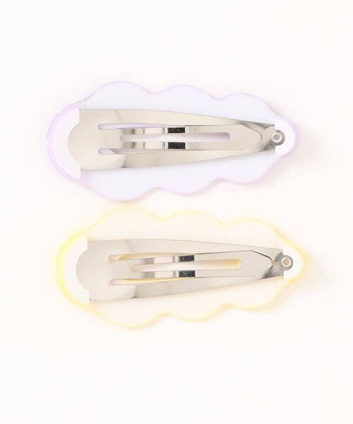 LOWRYS FARM（ローリーズファーム）の「ナミナミ２Ｐヘアピン　 121067（ヘアピン・キッズ・オレンジ/イエロー/ピンク/オフホワイト・FREE）」の5枚目の写真