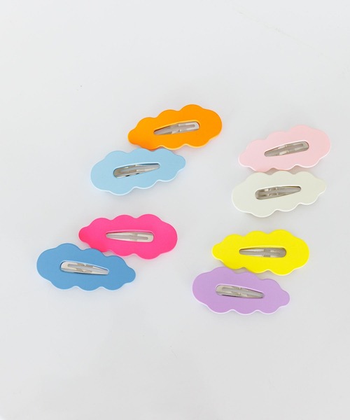 LOWRYS FARM（ローリーズファーム）の「ナミナミ２Ｐヘアピン　 121067（ヘアピン・キッズ・オレンジ/イエロー/ピンク/オフホワイト・FREE）」の10枚目の写真