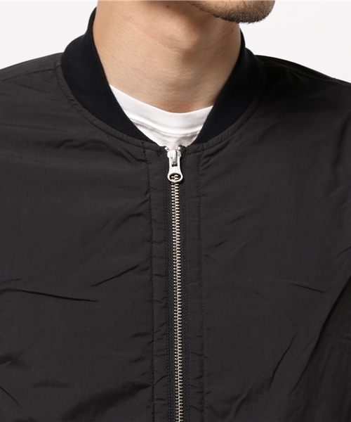 AZUL by moussy（アズールバイマウジー）の「ポリタフタ裏天竺MA-1（MA-1・メンズ・ブラック・MEDIUM/SMALL/LARGE/X-SMALL/X-LARGE）」の6枚目の写真