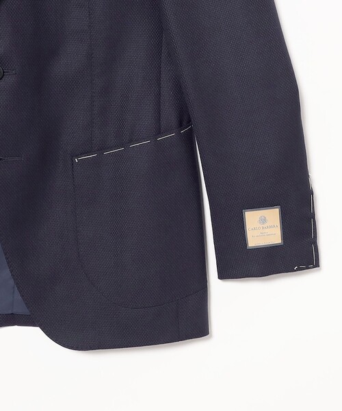 【新品未使用】ビームスエフCARLO BARBERA ホップサック ジャケット BEAMS F（ビームスエフ）の「CARLO BARBERA ウール ホップサック