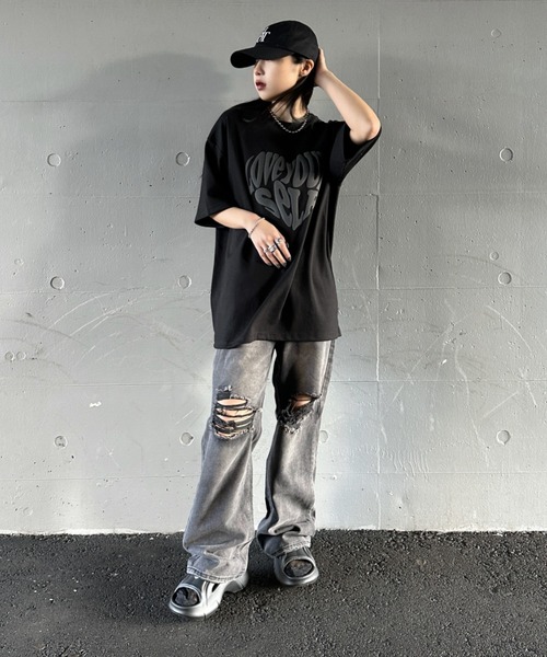 LVEU.(ラブユ.)の「【LVEU.】デザインプラットフォームサンダル / 靴 シューズ サンダル シャワーサンダル 厚底 ボリューム スポーティー ブラック S M L 23 24 25(サンダル・レディース・ブラック・S/M/L)」の8枚目の写真