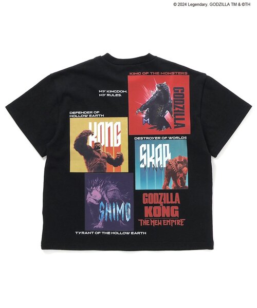 セール】【ゴジラxコング 新たなる帝国】転写ワイドTシャツ（T