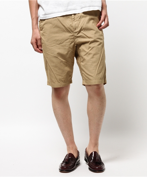 STUDIOUS（ステュディオス）の「【STUDIOUS】ガーメントダイウェザーショートパンツ MADE IN JAPAN（その他パンツ・メンズ・ホワイト/ベージュ/ネイビー・1/3/2）」の2枚目の写真