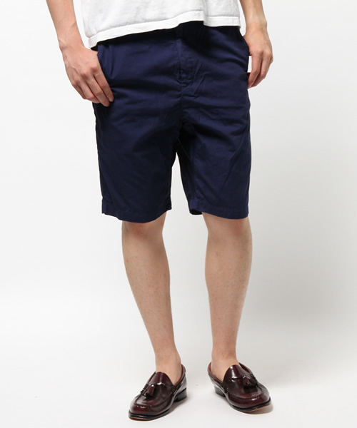 STUDIOUS（ステュディオス）の「【STUDIOUS】ガーメントダイウェザーショートパンツ MADE IN JAPAN（その他パンツ・メンズ・ホワイト/ベージュ/ネイビー・1/3/2）」の3枚目の写真