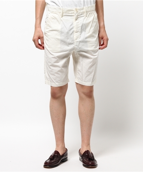 STUDIOUS（ステュディオス）の「【STUDIOUS】ガーメントダイウェザーショートパンツ MADE IN JAPAN（その他パンツ・メンズ・ホワイト/ベージュ/ネイビー・1/3/2）」の6枚目の写真