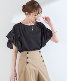 SHIPS Colors（シップス カラーズ）の「【WEB限定】SHIPS Colors:〈手洗い可能〉シルケット 天竺 オーバー トップス◇（Tシャツ/カットソー・レディース）」