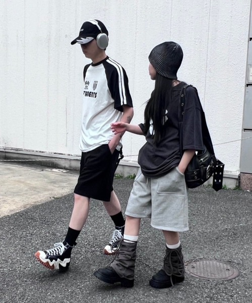 セール】ワイドスウェットハーフパンツ（スウェットパンツ