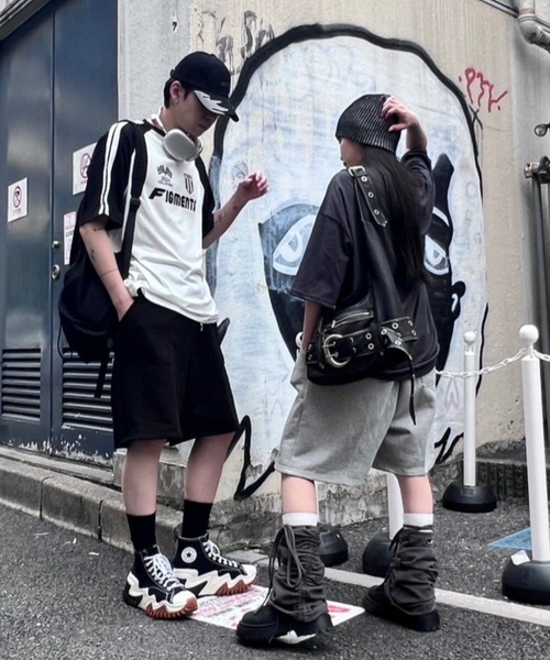 セール】ワイドスウェットハーフパンツ（スウェットパンツ