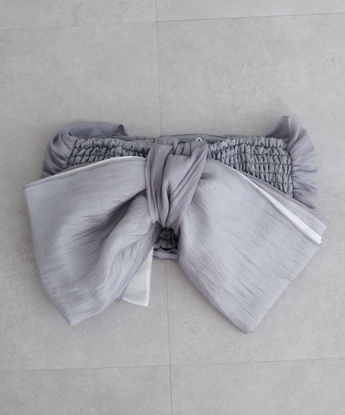 natural couture（ナチュラルクチュール）の「マルチWAY帯スチェ（和装小物・レディース・アイボリー/ネイビー/ミント/ライトグレー・FREE）」の5枚目の写真