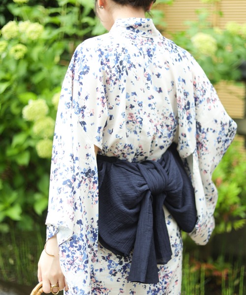 natural couture ワンピースにもなる2way浴衣・マルチ帯ビスチェ めざましテレビで紹介されました！】オリジナル浴衣2way