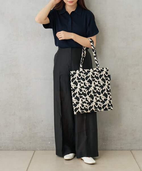 Actually(アクチュアリー)の「アニマルジャガードトートバッグ(トートバッグ・レディース・ホワイト/ホワイト系その他・0)」の15枚目の写真