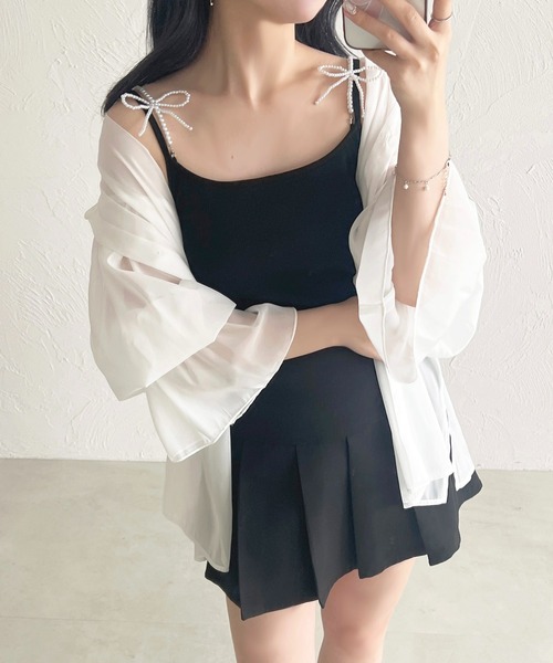 apres jour(アプレジュール)の「2WAYパールキャミインナー【ZOZOTOWN限定アイテム】(キャミソール・レディース・アイボリー/ピンクベージュ/ブラック・フリー/X-LARGE)」の17枚目の写真