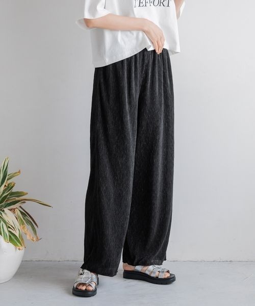 LOWRYS FARM（ローリーズファーム）の「ヨウリュウプリーツパンツ　124739（その他パンツ・レディース・ブラック/ベージュ/ブラック系その他・FREE）」の18枚目の写真
