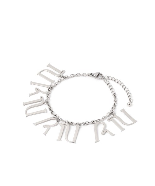 Anui（アニュイ）の「【UNISEX】ステンレスモチーフロゴブレスレット（ブレスレット・レディース・シルバー・FREE）」の2枚目の写真