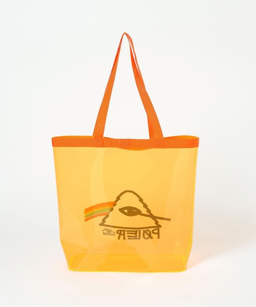 POLeR(ポーラー)の「【POLeR/ポーラー】PVC POOL BAG/クリアトートバッグ(ショルダーバッグ・メンズ・オレンジ・FREE)」の4枚目の写真