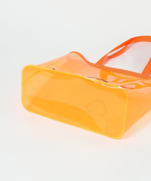 POLeR(ポーラー)の「【POLeR/ポーラー】PVC POOL BAG/クリアトートバッグ(ショルダーバッグ・メンズ・オレンジ・FREE)」の8枚目の写真