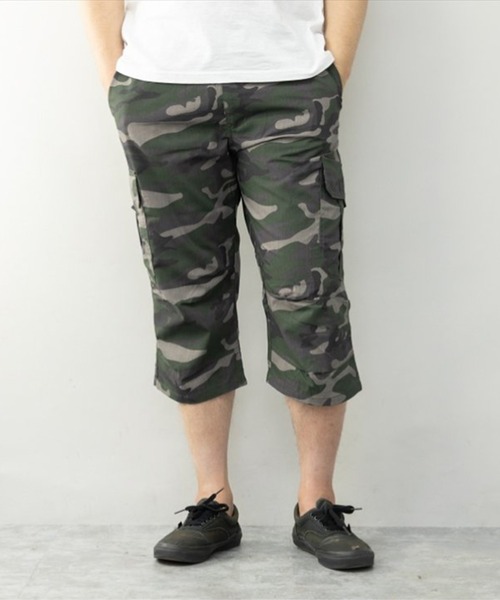 STYLEBLOCK（スタイルブロック）の「TC7分丈カーゴパンツ(総柄)（カーゴパンツ・メンズ・ブラック/カーキ/グレー/チャコール・M/L/LL）」の4枚目の写真