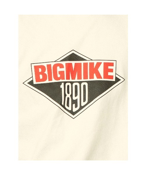 BIG MIKE(ビッグマイク)の「BIG MIKE ビッグマイク ロックロゴ 半袖プリント Tシャツ / 102428602(Tシャツ/カットソー・メンズ・ホワイト/ネイビー・MEDIUM/X-LARGE/LARGE)」の9枚目の写真