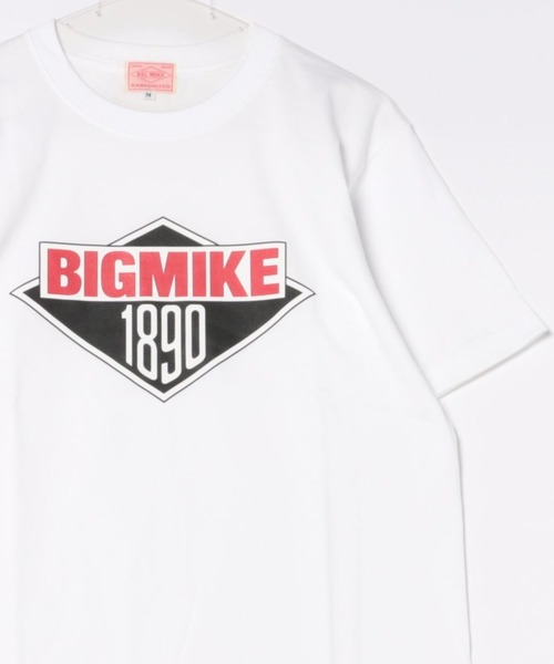 BIG MIKE(ビッグマイク)の「BIG MIKE ビッグマイク ロックロゴ 半袖プリント Tシャツ / 102428602(Tシャツ/カットソー・メンズ・ホワイト/ネイビー・MEDIUM/X-LARGE/LARGE)」の10枚目の写真