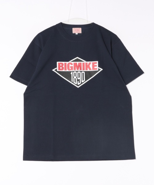BIG MIKE(ビッグマイク)の「BIG MIKE ビッグマイク ロックロゴ 半袖プリント Tシャツ / 102428602(Tシャツ/カットソー・メンズ・ホワイト/ネイビー・MEDIUM/X-LARGE/LARGE)」の12枚目の写真