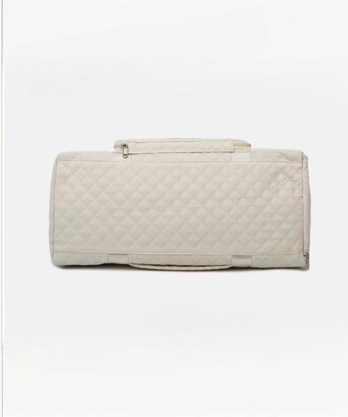 COMON＋（コモンプラス）の「折り畳み可能 シューズ収納付き 大容量2WAYボストン キャリーオンバッグ（ゴルフグッズ・メンズ・アイボリー/ブラック・FREE）」の15枚目の写真