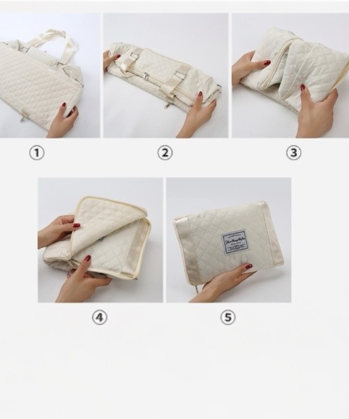 COMON＋（コモンプラス）の「折り畳み可能 シューズ収納付き 大容量2WAYボストン キャリーオンバッグ（ゴルフグッズ・メンズ・アイボリー/ブラック・FREE）」の21枚目の写真