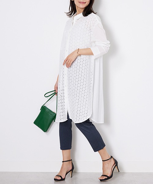 BELLUNA PLUS(ベルーナ)の「ヒンヤリ速乾!かのこ素材レギンスパンツ(その他パンツ・レディース・ドット/インディゴブルー/カーキ/ブラック/ターコイズブルー・SMALL/MEDIUM/LARGE/X-LARGE)」の20枚目の写真