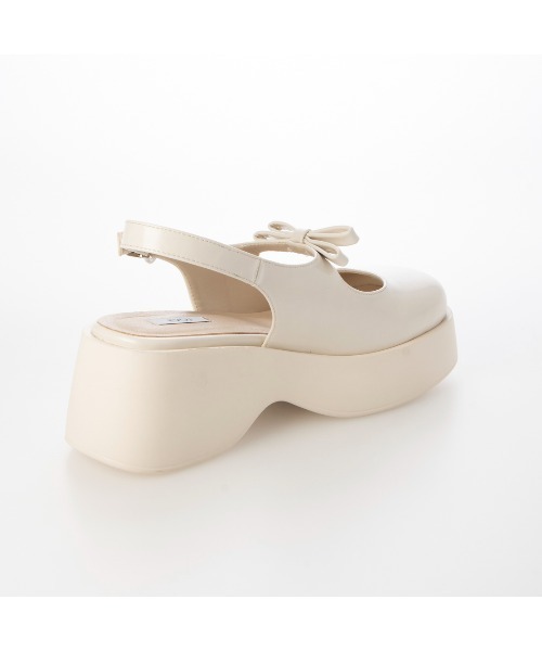 EVOL（イーボル）の「【EVOL】XSからLLまで豊富なサイズ展開/軽量厚底リボンメリージェーン IX5462（パンプス・レディース・ブラック/アイボリー・LL/S/M/L/XS）」の13枚目の写真