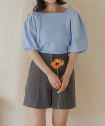favclo. | off shoulder ribbon tops / オフショルダーリボントップス(Tシャツ/カットソー)