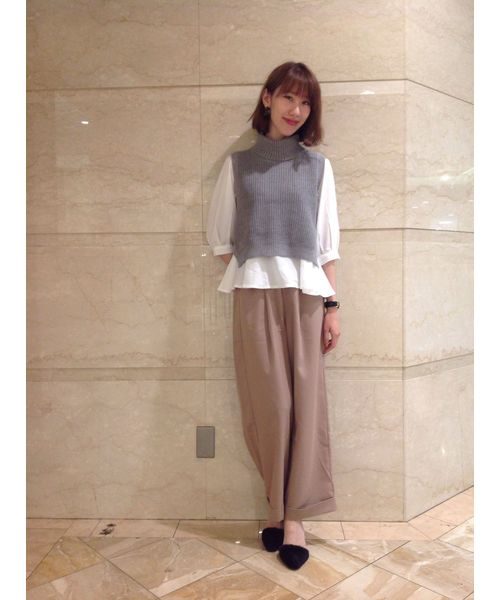 Chico（チコ）の「ニットベスト・チュニックセット（ニット/セーター・レディース・ベージュ/グレー/ブラック・FREE）」の6枚目の写真