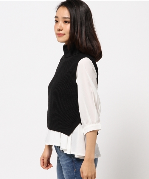 Chico（チコ）の「ニットベスト・チュニックセット（ニット/セーター・レディース・ベージュ/グレー/ブラック・FREE）」の17枚目の写真