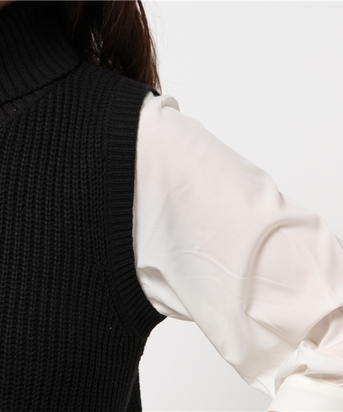 Chico（チコ）の「ニットベスト・チュニックセット（ニット/セーター・レディース・ベージュ/グレー/ブラック・FREE）」の10枚目の写真