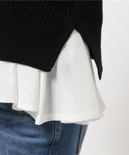 Chico（チコ）の「ニットベスト・チュニックセット（ニット/セーター・レディース・ベージュ/グレー/ブラック・FREE）」の12枚目の写真