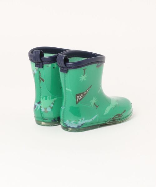 Marble Line（マーブルライン）の「ＭＬ　恐竜柄レインシューズ（レインシューズ・キッズ・グリーン/ネイビー・14/15 /16/17/18）」の3枚目の写真