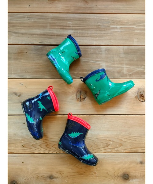 Marble Line（マーブルライン）の「ＭＬ　恐竜柄レインシューズ（レインシューズ・キッズ・グリーン/ネイビー・14/15 /16/17/18）」の10枚目の写真