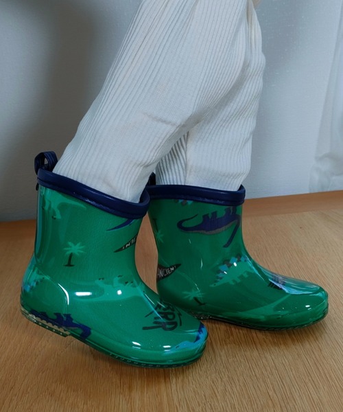 Marble Line（マーブルライン）の「ＭＬ　恐竜柄レインシューズ（レインシューズ・キッズ・グリーン/ネイビー・14/15 /16/17/18）」の16枚目の写真