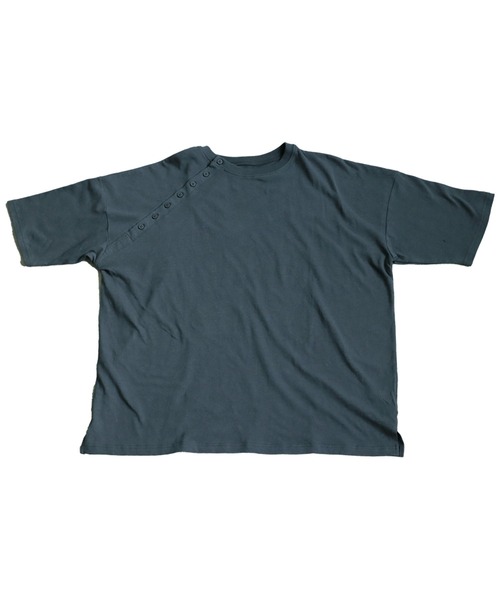 antiqua(アンティカ)の「綿麻Tシャツ(Tシャツ/カットソー・レディース・ホワイト/ブラック/ブルー・ONESIZE)」の13枚目の写真