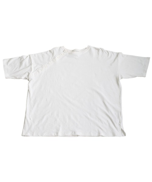 antiqua(アンティカ)の「綿麻Tシャツ(Tシャツ/カットソー・レディース・ホワイト/ブラック/ブルー・ONESIZE)」の15枚目の写真