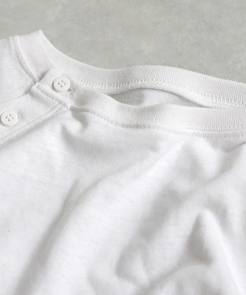 antiqua(アンティカ)の「綿麻Tシャツ(Tシャツ/カットソー・レディース・ホワイト/ブラック/ブルー・ONESIZE)」の12枚目の写真