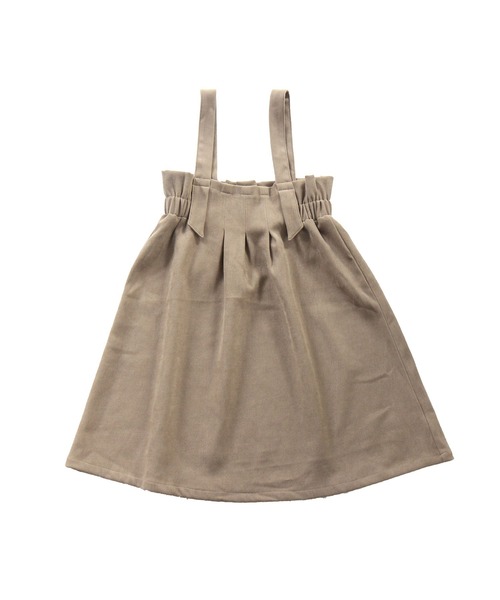 Bee des Bee（ビーデスビー）の「コーデュロイ風ジャンパースカート（ジャンパースカート・キッズ・ベージュ・120cm/100cm/140cm/110cm/130cm）」の2枚目の写真
