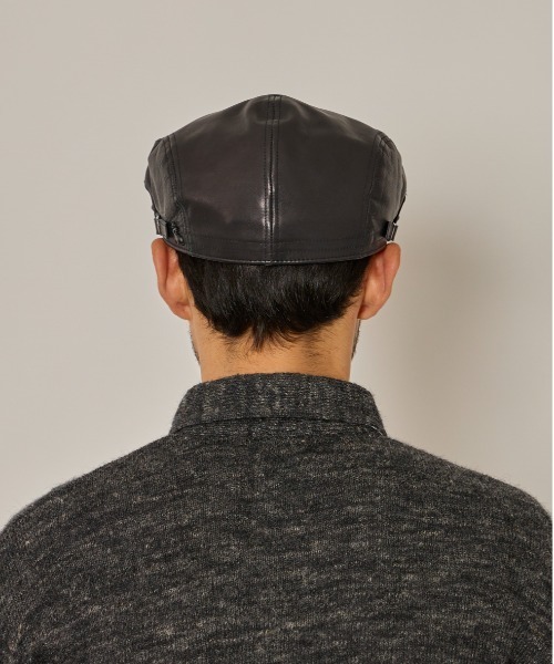 arth（アース）の「arth  Side AJS Leather Hunting / アース（ハンチング/ベレー帽・メンズ・ブラック・62cm/60cm/58cm）」の13枚目の写真