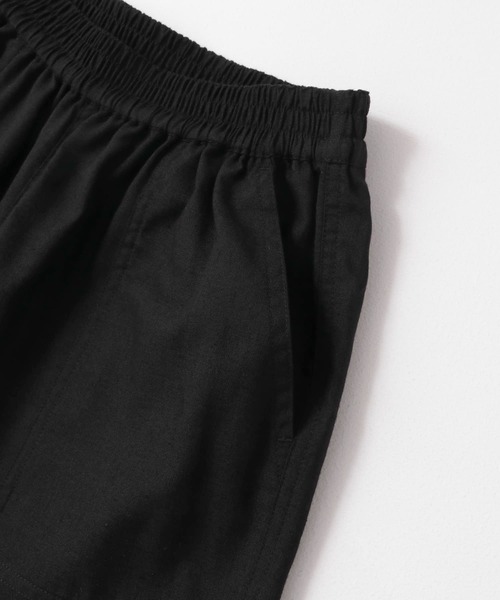 URBAN RESEARCH Sonny Label（アーバンリサーチサニーレーベル）の「『UR TECH 高機能リネン』リネン混ベイカーイージーパンツ（その他パンツ・レディース・ブラック/ブラウン/ブルー・36/38）」の7枚目の写真