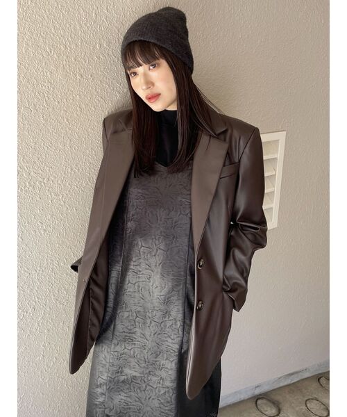 MURUA（ムルーア）の「レースドッキングワンピース（ワンピース・レディース・ブラック/カーキ・FREE）」の7枚目の写真