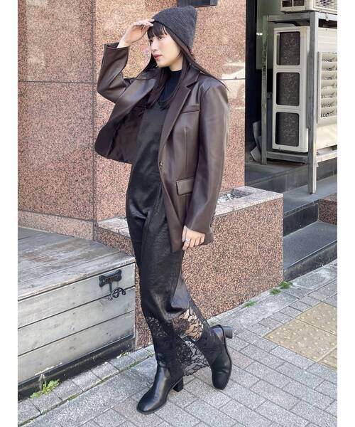 MURUA（ムルーア）の「レースドッキングワンピース（ワンピース・レディース・ブラック/カーキ・FREE）」の17枚目の写真