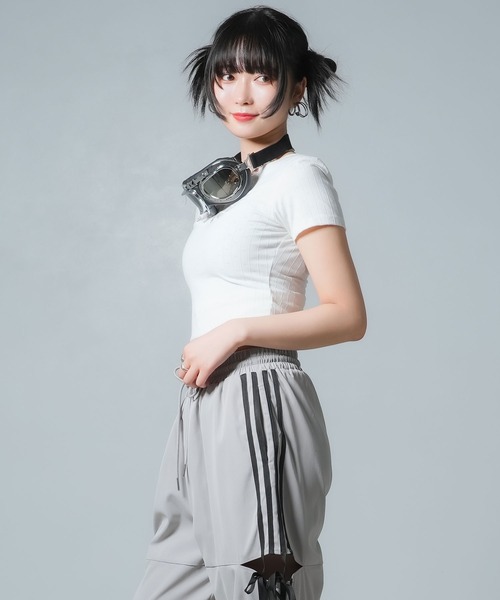 Diable baiser(ディアブルベーゼ)の「透けレースリボンハートカットソー(Tシャツ/カットソー・レディース・ブラック/ホワイト・SMALL/MEDIUM/LARGE/LL)」の11枚目の写真