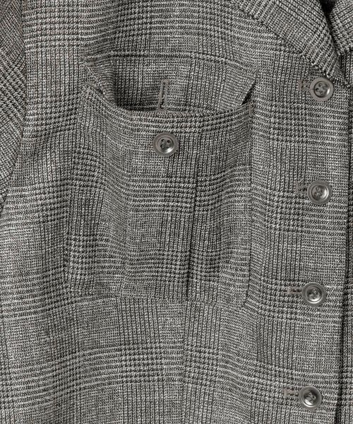 JEANASIS（ジーナシス）の「【SET UP対応】ラメチェックカイキンシャツジャケット/145536（シャツ/ブラウス・レディース・グレー系その他/レッド系その他/ベージュ系その他・FREE）」の15枚目の写真