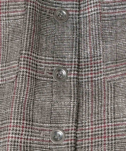 JEANASIS（ジーナシス）の「【SET UP対応】ラメチェックカイキンシャツジャケット/145536（シャツ/ブラウス・レディース・グレー系その他/レッド系その他/ベージュ系その他・FREE）」の18枚目の写真