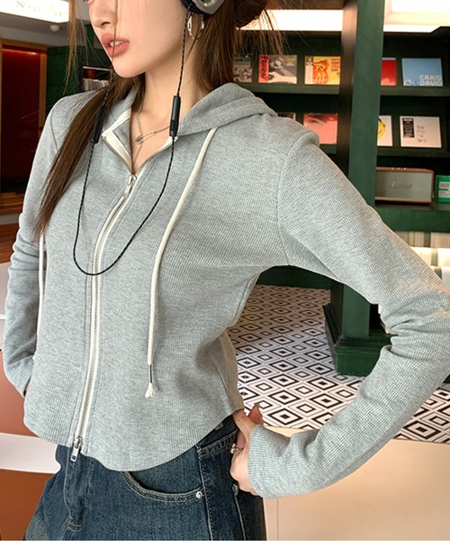 Twinkle;pm（トゥインクルピーエム）の「ダブルジップスリムパーカー