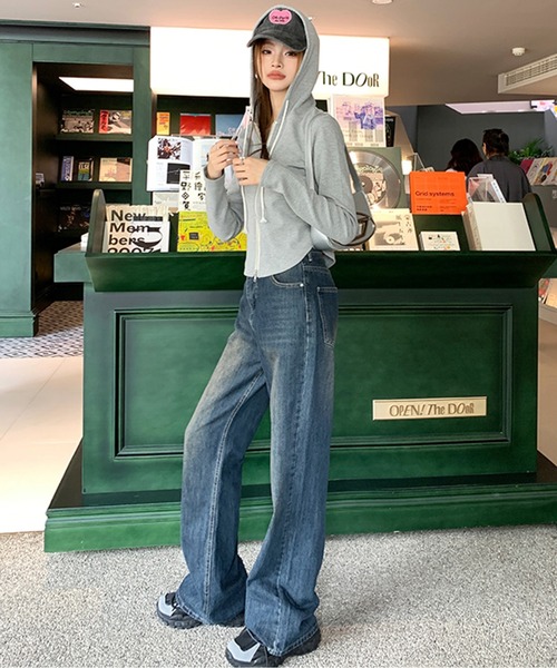 【新品タグ付き✨】ルネ　パーカー　ダブルジップパーカー　パール　リボン　36 サークルロゴダブルジップパーカー – LIBEIRO