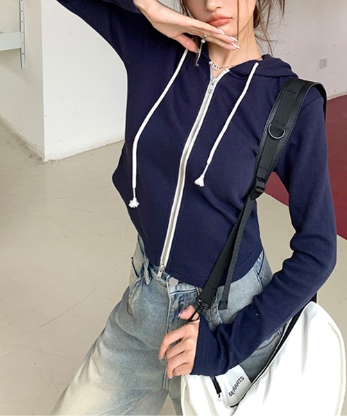 Twinkle;pm（トゥインクルピーエム）の「ダブルジップスリムパーカー